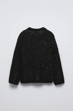 Niños ZARA 6 - 14 Años·Punto<JERSEY PUNTO LENTEJUELAS