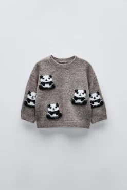 Niños ZARA 6 - 18 Meses·Conjuntos|6 - 18 Meses·Punto<JERSEY PUNTO PANDAS