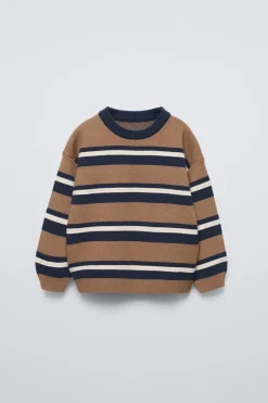 Niños ZARA 1½ - 6 Años·Punto|6 - 18 Meses·Punto<JERSEY PUNTO RAYAS RELIEVE
