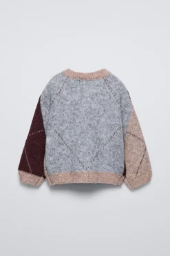 Niños ZARA 1½ - 6 Años·Punto<JERSEY PUNTO ROMBOS