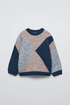 Niños ZARA 1½ - 6 Años·Punto|1½ - 6 Años·Punto<JERSEY PUNTO ROMBOS