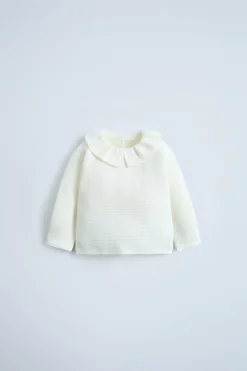 Niños ZARA 0 - 6 Meses·Punto|0 - 6 Meses·Básicos<JERSEY PUNTO VOLANTE