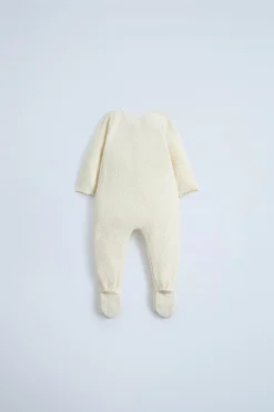 Niños ZARA 0 - 6 Meses·Punto<KIMONO ALGODÓN SEDA PUNTO TEXTURA