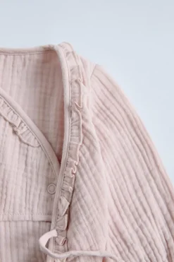 Niños ZARA 0 - 6 Meses·Bodies / Camisas|0 - 6 Meses·Básicos<KIMONO BAMBULA VOLANTITO