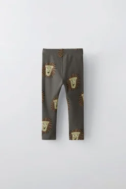 Niños ZARA 1½ - 6 Años·Pantalones|1½ - 6 Años·Leggings<LEGGING ESTAMPADO LEONES
