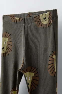 Niños ZARA 1½ - 6 Años·Pantalones|1½ - 6 Años·Leggings<LEGGING ESTAMPADO LEONES