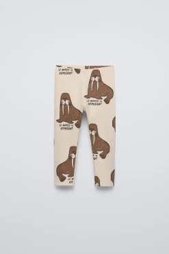 Niños ZARA 1½ - 6 Años·Pantalones|1½ - 6 Años·Leggings<LEGGING ESTAMPADO MORSAS