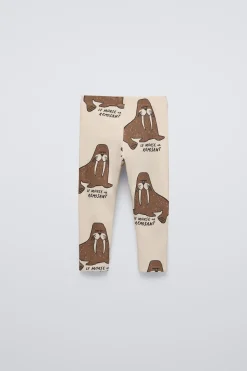 Niños ZARA 1½ - 6 Años·Pantalones|1½ - 6 Años·Leggings<LEGGING ESTAMPADO MORSAS