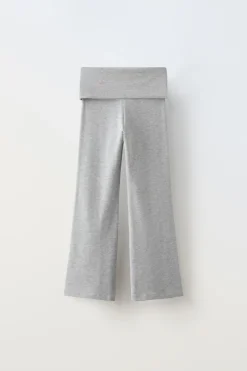 Niños ZARA 6 - 14 Años·Pantalones|6 - 14 Años·Leggings<LEGGING FLARE CINTURILLA VUELTA
