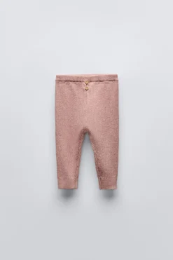 Niños ZARA 0 - 6 Meses·Punto|0 - 6 Meses·Leggings / Polainas<LEGGING RIB BOTONES