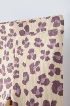 Niños ZARA 1½ - 6 Años·Pantalones|1½ - 6 Años·Leggings<LEGGING RIB ESTAMPADO