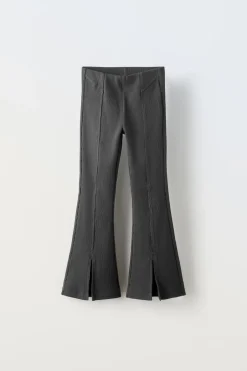 Niños ZARA 6 - 14 Años·Pantalones|6 - 14 Años·Leggings<LEGGING RIB FLARE FELPA