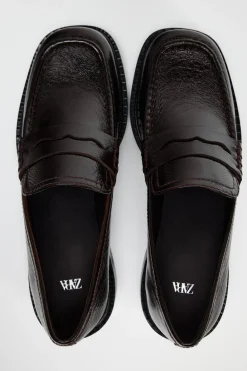 Clearance MOCASÍN PUNTA CUADRADA PIEL Mujer Zapatos