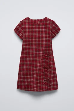 Niños ZARA 6 - 14 Años·Vestidos / Monos<MONO CORTO CUADROS