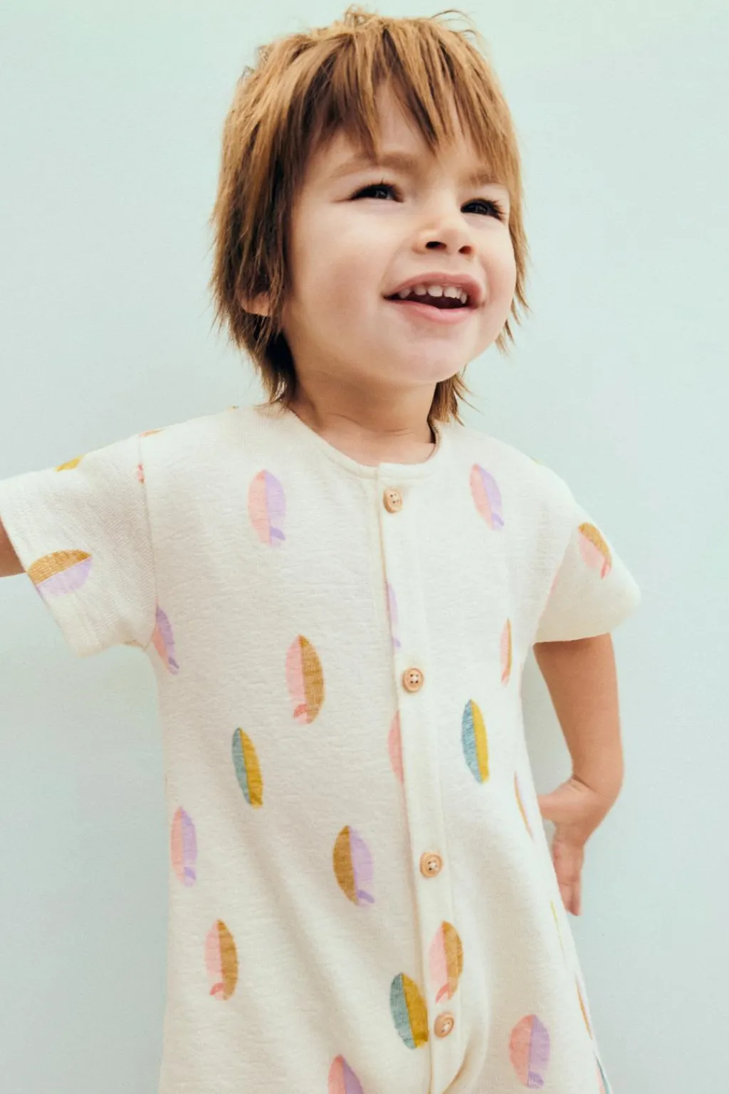 Niños ZARA 6 - 18 Meses·Vestidos / Monos<MONO CORTO TABLAS SURF