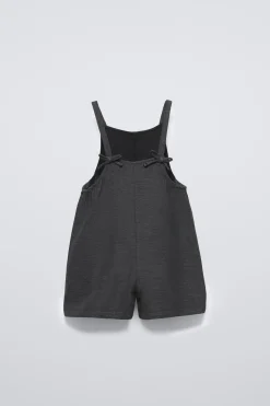 Niños ZARA 1½ - 6 Años·Vestidos / Petos|1½ - 6 Años·Faldas / Bermudas<MONO CORTO TIRANTES LAZOS