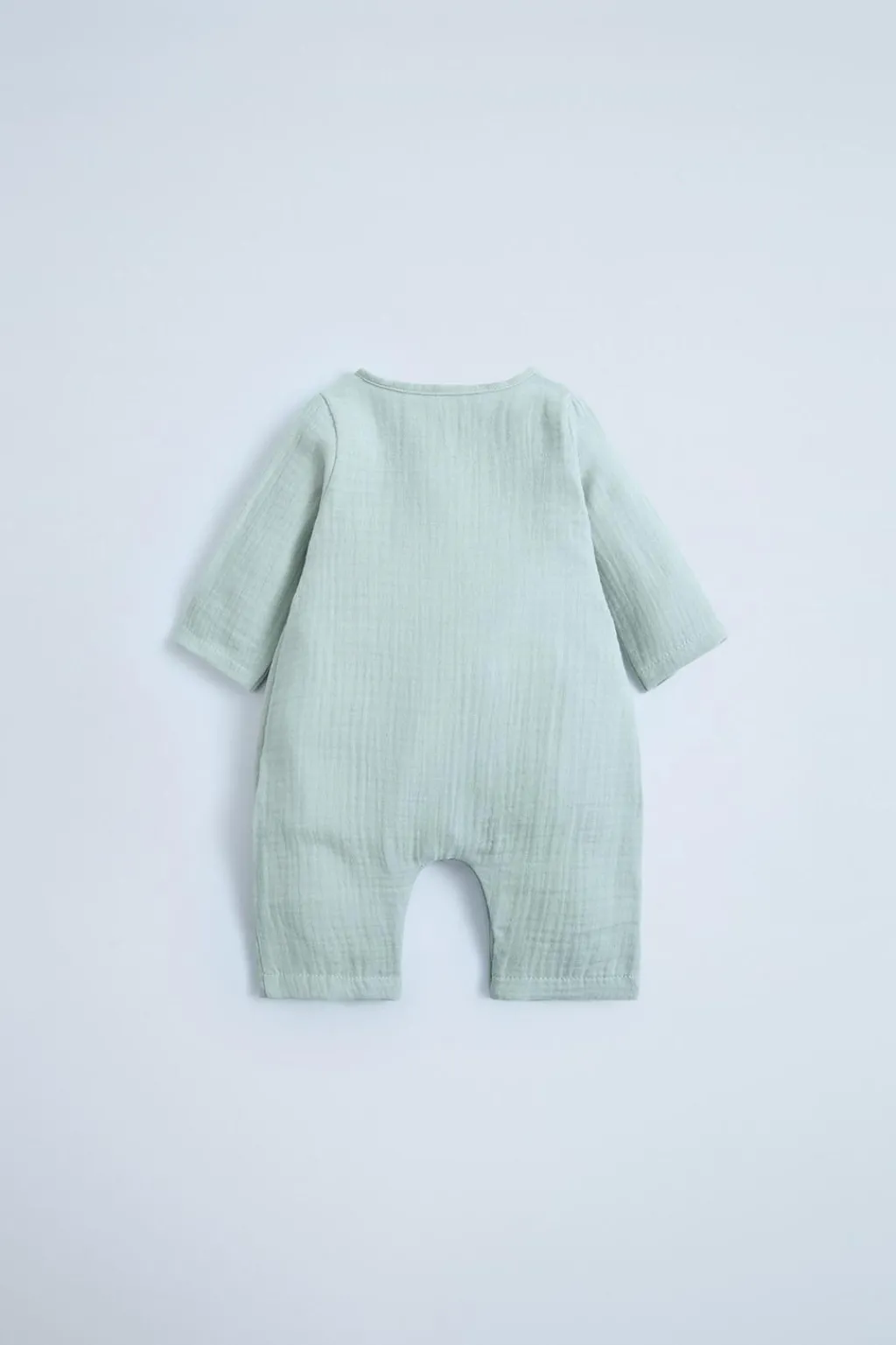 Niños ZARA 0 - 6 Meses·Básicos<MONO CRUZADO BAMBULA LISO