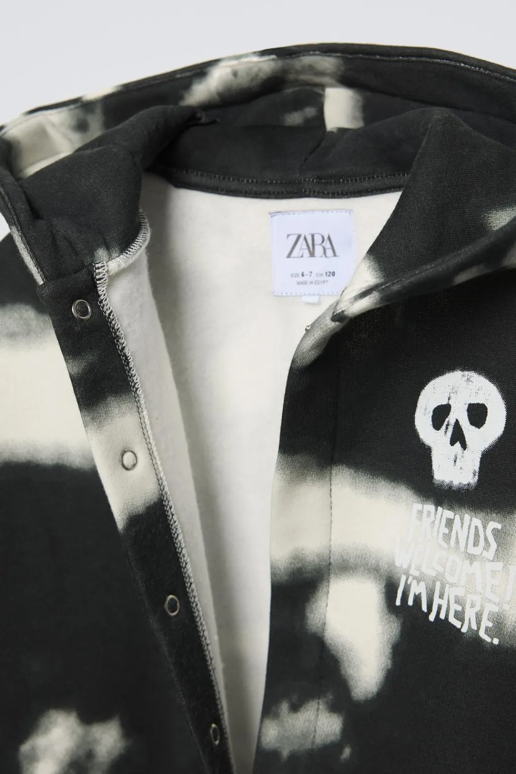 Niños ZARA 6 - 14 Años·Sudaderas|6 - 14 Años·Pantalones<MONO ESTAMPADO CALAVERA
