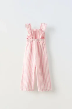 Niños ZARA 1½ - 6 Años·Vestidos / Petos|1½ - 6 Años·Pantalones<MONO VOLANTES Y RAYAS