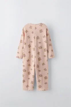 Niños ZARA 1½ - 6 Años·Vestidos / Petos|1½ - 6 Años·Pantalones<MONO WAFFLE FLORES