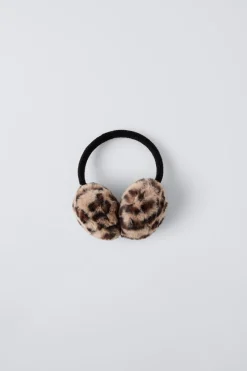 Niños ZARA 1½ - 6 Años·Accesorios|6 - 14 Años·Accesorios<OREJERAS EFECTO PELO ANIMAL PRINT
