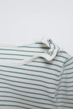 Niños ZARA 0 - 6 Meses·Bodies / Camisas|0 - 6 Meses·Leggings / Polainas<PACK BODY Y LEGGING RAYAS RIB