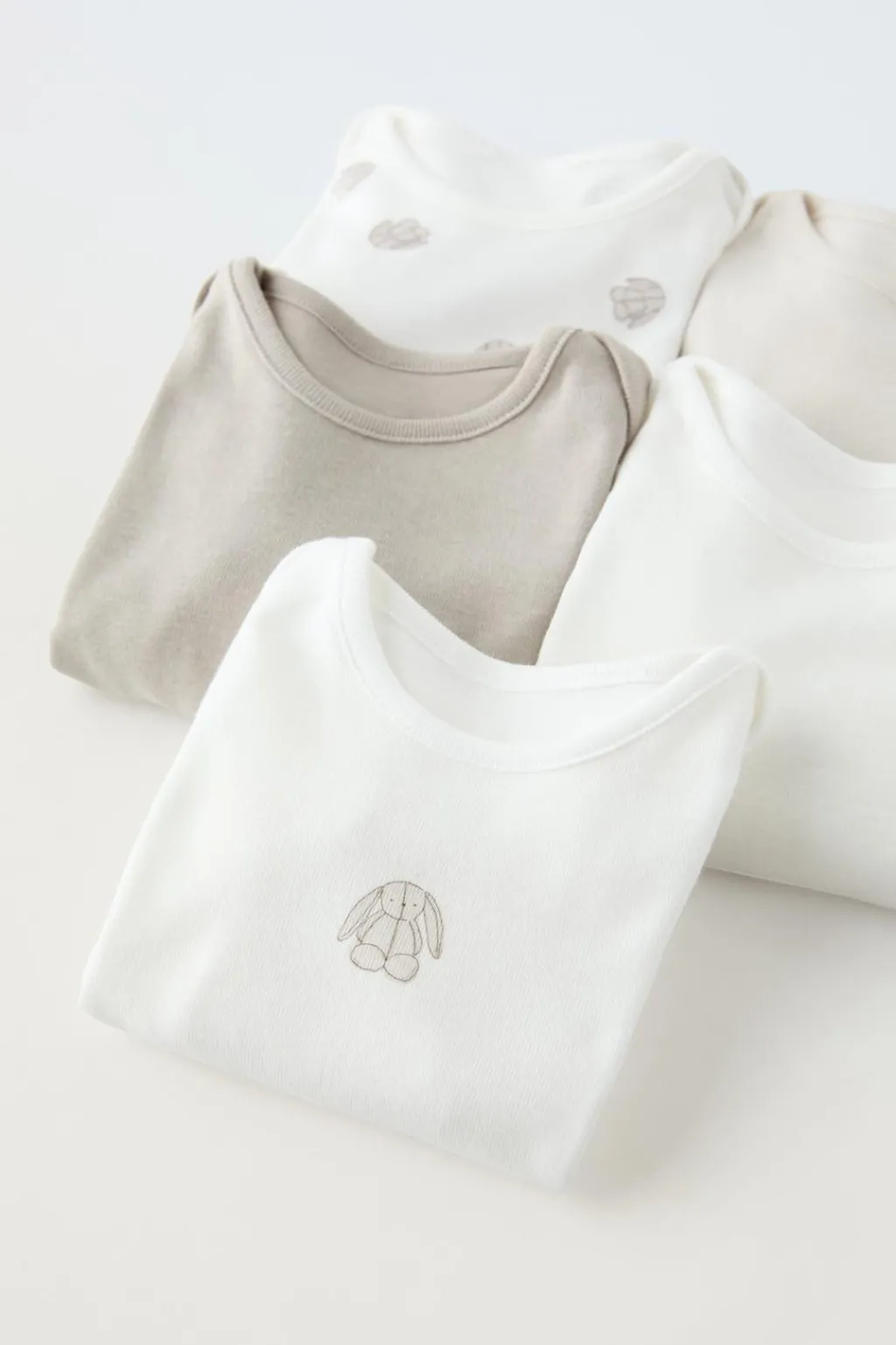 Niños ZARA 1½ - 6 Años·Ropa Interior / Calcetines|1½ - 6 Años·Ropa Interior / Calcetines<PACK CINCO BODIES CONEJITOS