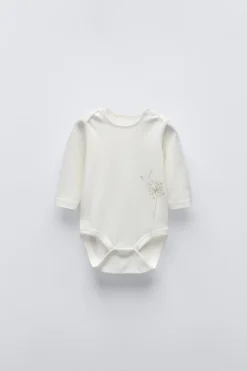 Niños ZARA 1½ - 6 Años·Ropa Interior / Calcetines|1½ - 6 Años·Ropa Interior / Calcetines<PACK CINCO BODIES DIENTES DE LEÓN