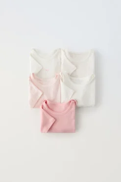 Niños ZARA 1½ - 6 Años·Ropa Interior / Calcetines|0 - 6 Meses·Bodies / Camisas<PACK CINCO BODIES LACITOS