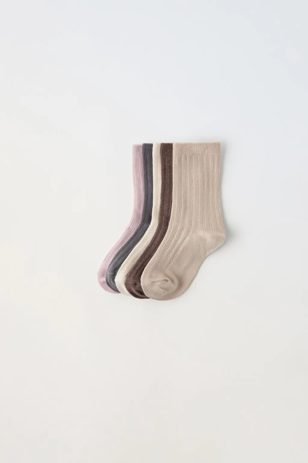 Niños ZARA 1½ - 6 Años·Ropa Interior / Calcetines|6 - 14 Años·Ropa Interior / Calcetines<PACK CINCO CALCETINES LARGOS ESTRUCTURA