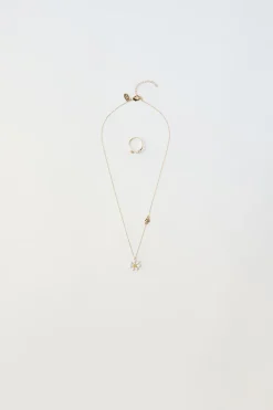 Niños ZARA 1½ - 6 Años·Accesorios|6 - 14 Años·Accesorios<PACK COLLAR Y ANILLO FLOR