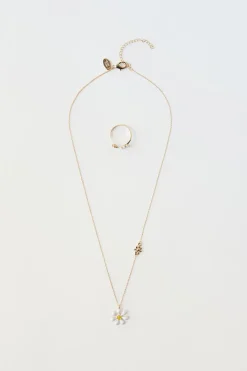 Niños ZARA 1½ - 6 Años·Accesorios|6 - 14 Años·Accesorios<PACK COLLAR Y ANILLO FLOR