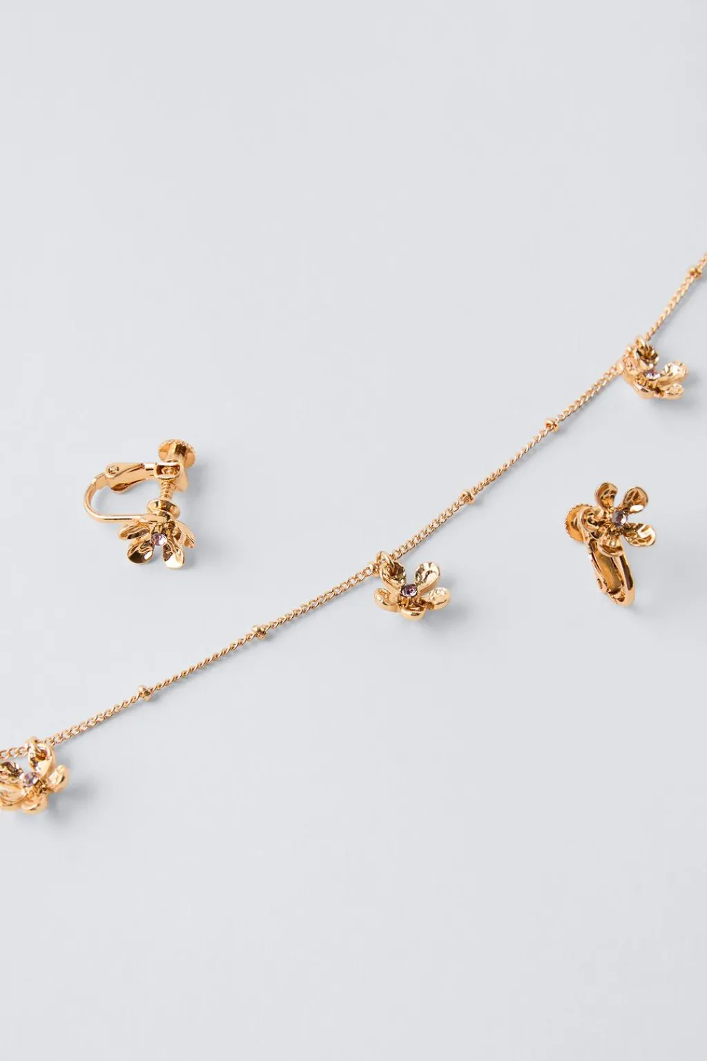 Niños ZARA 1½ - 6 Años·Accesorios|6 - 14 Años·Accesorios<PACK COLLAR Y PENDITES CLIP FLORES