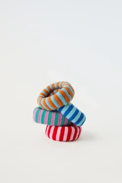Niños ZARA 1½ - 6 Años·Accesorios|6 - 14 Años·Accesorios<PACK CUATRO COLETEROS ANCHOS RAYAS