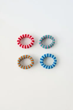 Niños ZARA 1½ - 6 Años·Accesorios|6 - 14 Años·Accesorios<PACK CUATRO COLETEROS ANCHOS RAYAS