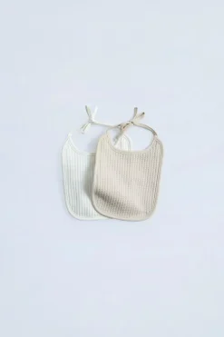 Niños ZARA 0 - 6 Meses·Homewear|0 - 6 Meses·Básicos<PACK DOS BABEROS ESTRUCTURA PUNTILLA