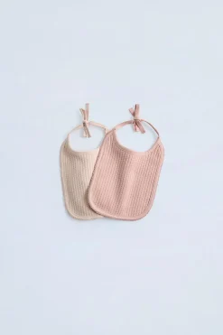 Niños ZARA 0 - 6 Meses·Homewear|0 - 6 Meses·Básicos<PACK DOS BABEROS ESTRUCTURA PUNTILLA