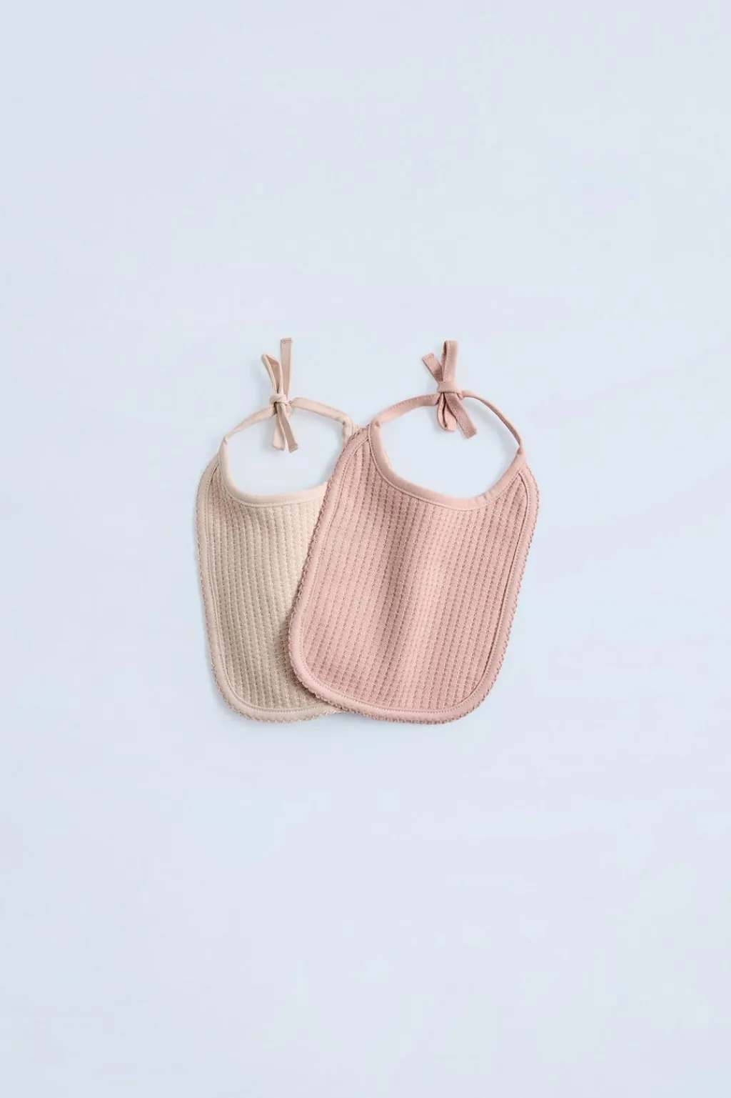 Niños ZARA 0 - 6 Meses·Homewear|0 - 6 Meses·Básicos<PACK DOS BABEROS ESTRUCTURA PUNTILLA