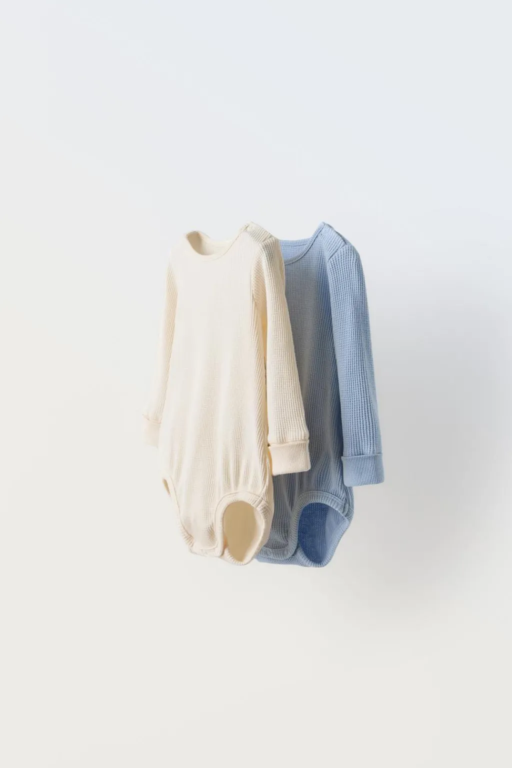 Niños ZARA 0 - 6 Meses·Bodies / Camisas|0 - 6 Meses·Ropa Interior / Pijamas<PACK DOS BODIES WAFFLE
