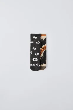 Niños ZARA 1½ - 6 Años·Ropa Interior / Calcetines|1½ - 6 Años·Ropa Interior / Calcetines<PACK DOS CALCETINES ANTIDESLIZANTES