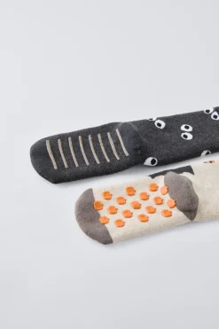 Niños ZARA 1½ - 6 Años·Ropa Interior / Calcetines|1½ - 6 Años·Ropa Interior / Calcetines<PACK DOS CALCETINES ANTIDESLIZANTES