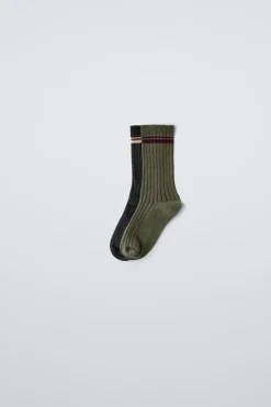 Niños ZARA 6 - 14 Años·Ropa Interior / Calcetines|6 - 14 Años·Ropa Interior / Calcetines<PACK DOS CALCETINES BANDAS