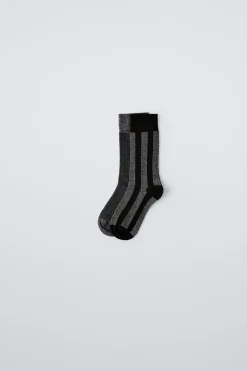 Niños ZARA 1½ - 6 Años·Ropa Interior / Calcetines|6 - 14 Años·Ropa Interior / Calcetines<PACK DOS CALCETINES BRILLO