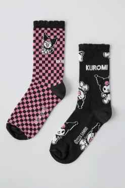Niños ZARA 1½ - 6 Años·Licencias|1½ - 6 Años·Ropa Interior / Calcetines<PACK DOS CALCETINES KUROMI © SANRIO