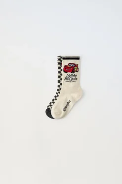 Niños ZARA 1½ - 6 Años·Licencias|1½ - 6 Años·Ropa Interior / Calcetines<PACK DOS CALCETINES LARGOS CARS RAYO MCQUEEN © DISNEY