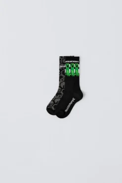 Niños ZARA 1½ - 6 Años·Licencias|1½ - 6 Años·Ropa Interior / Calcetines<PACK DOS CALCETINES MINECRAFT © MOJANG AB. ™