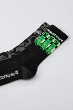 Niños ZARA 1½ - 6 Años·Licencias|1½ - 6 Años·Ropa Interior / Calcetines<PACK DOS CALCETINES MINECRAFT © MOJANG AB. ™