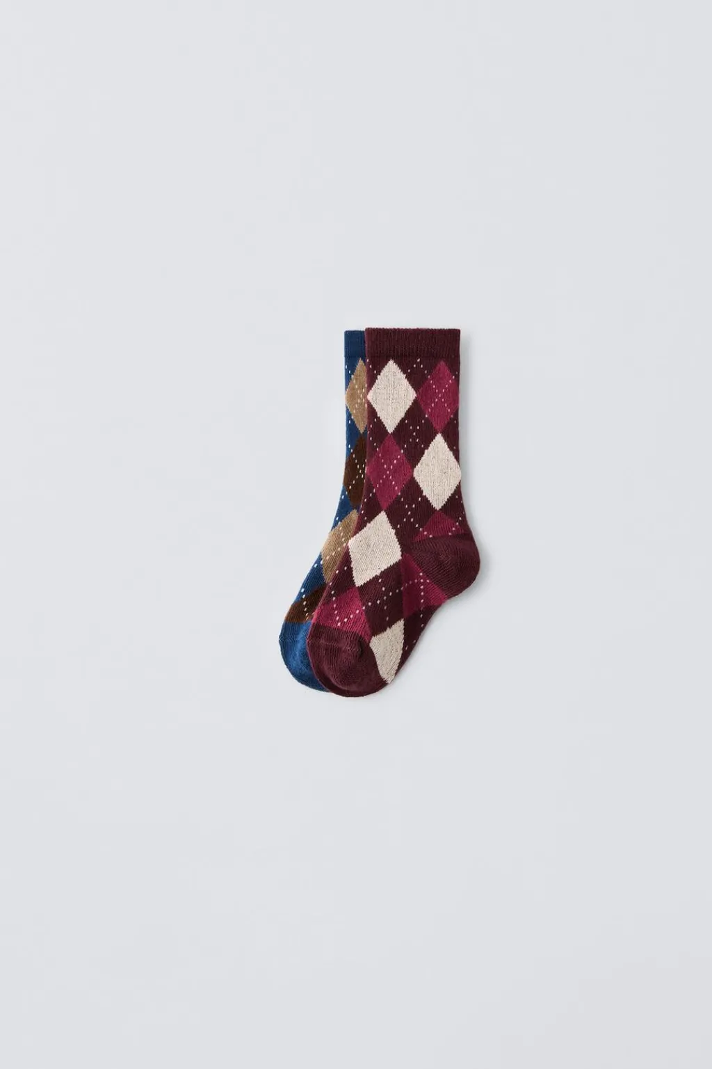 Niños ZARA 1½ - 6 Años·Ropa Interior / Calcetines|6 - 14 Años·Ropa Interior / Calcetines<PACK DOS CALCETINES ROMBOS