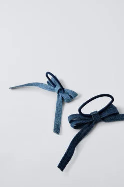 Niños ZARA 1½ - 6 Años·Accesorios|6 - 14 Años·Accesorios<PACK DOS COLETEROS LAZO DENIM