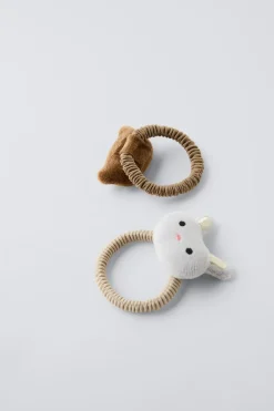 Niños ZARA 1½ - 6 Años·Accesorios|6 - 14 Años·Accesorios<PACK DOS COLETEROS OSITO Y CONEJO